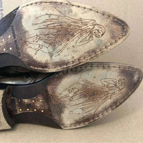 Mark Nason BARCLAY Dragon Rock Boots US‎ 7.5 Distressed Brown - Picture 13 of 16